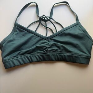 ALO Yoga Strappy Teal Sports Bra